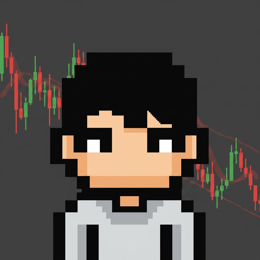 Market Makers pixel character in a green hoodie